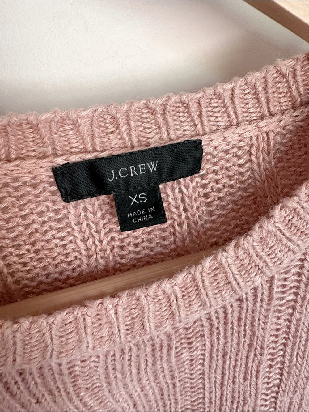 J.Crew 100% Linen Blush Pink Puff Sleeve Sweater XS